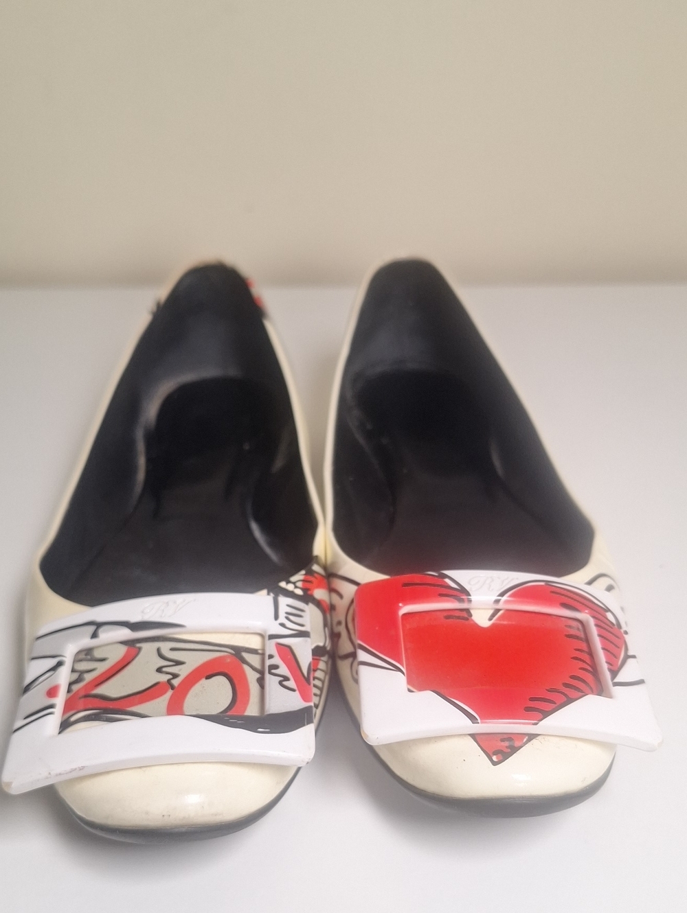ROGER VIVIER 'Gommette Love Tattoo' Ballet Flats - Women's Size EU 35 - Picture 2 of 16